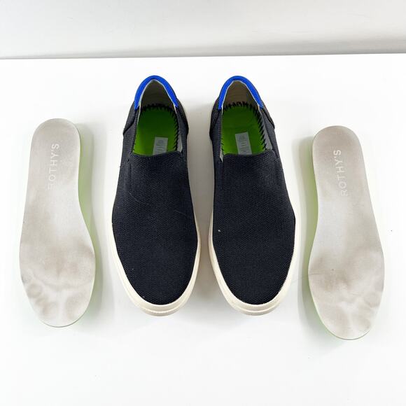 Rothy's The Original Slip On Loafer Sneakers Flats Black 7.5 - Picture 3 of 7